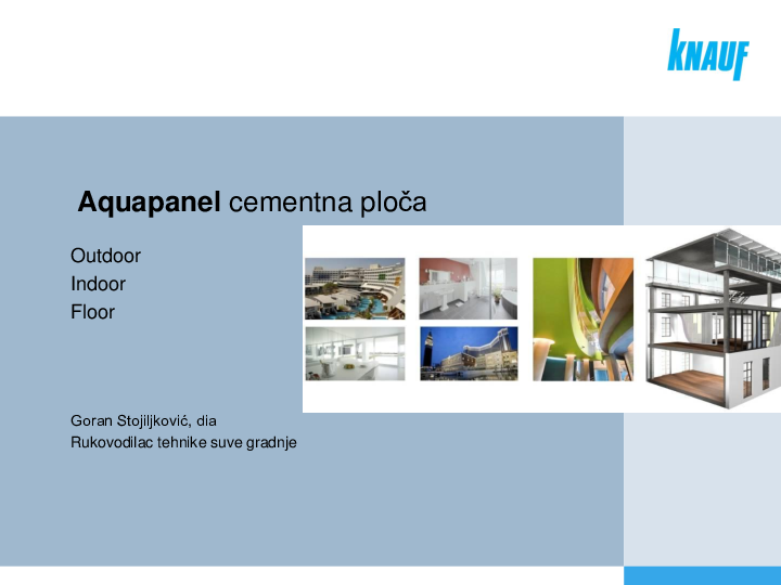 KA 2012 - Aquapanel cementna ploča