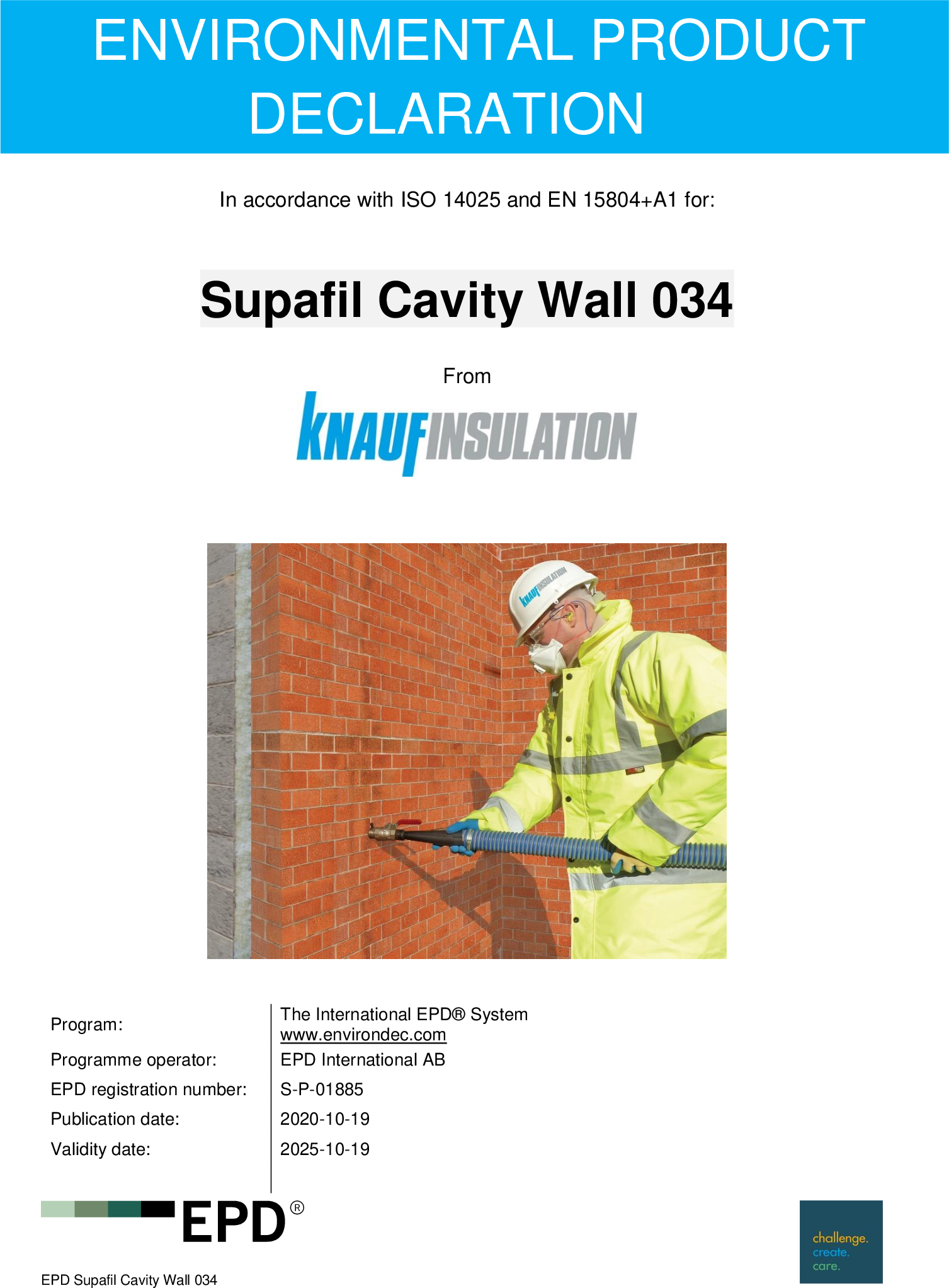 EPD Supafil Cavity Wall