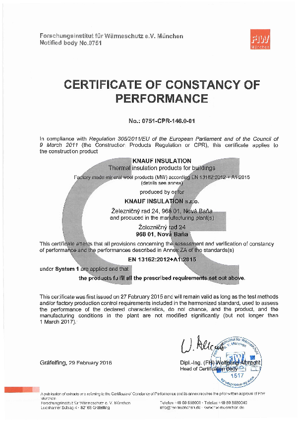 CE certifikát FKD RS C1