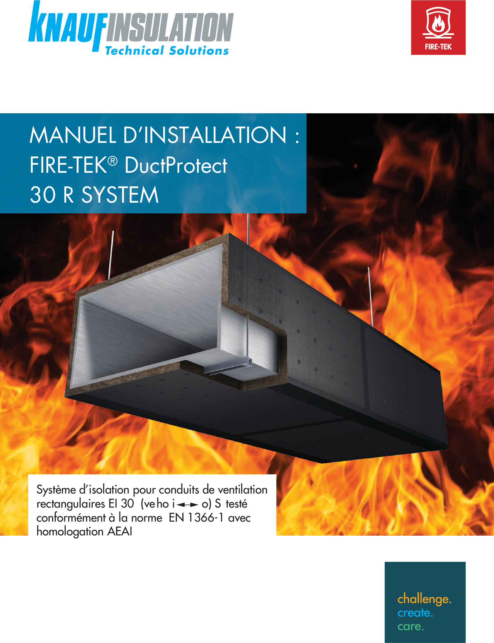 Fire-teK DuctProtect 30 R SYS - MANUEL D’INSTALLATION