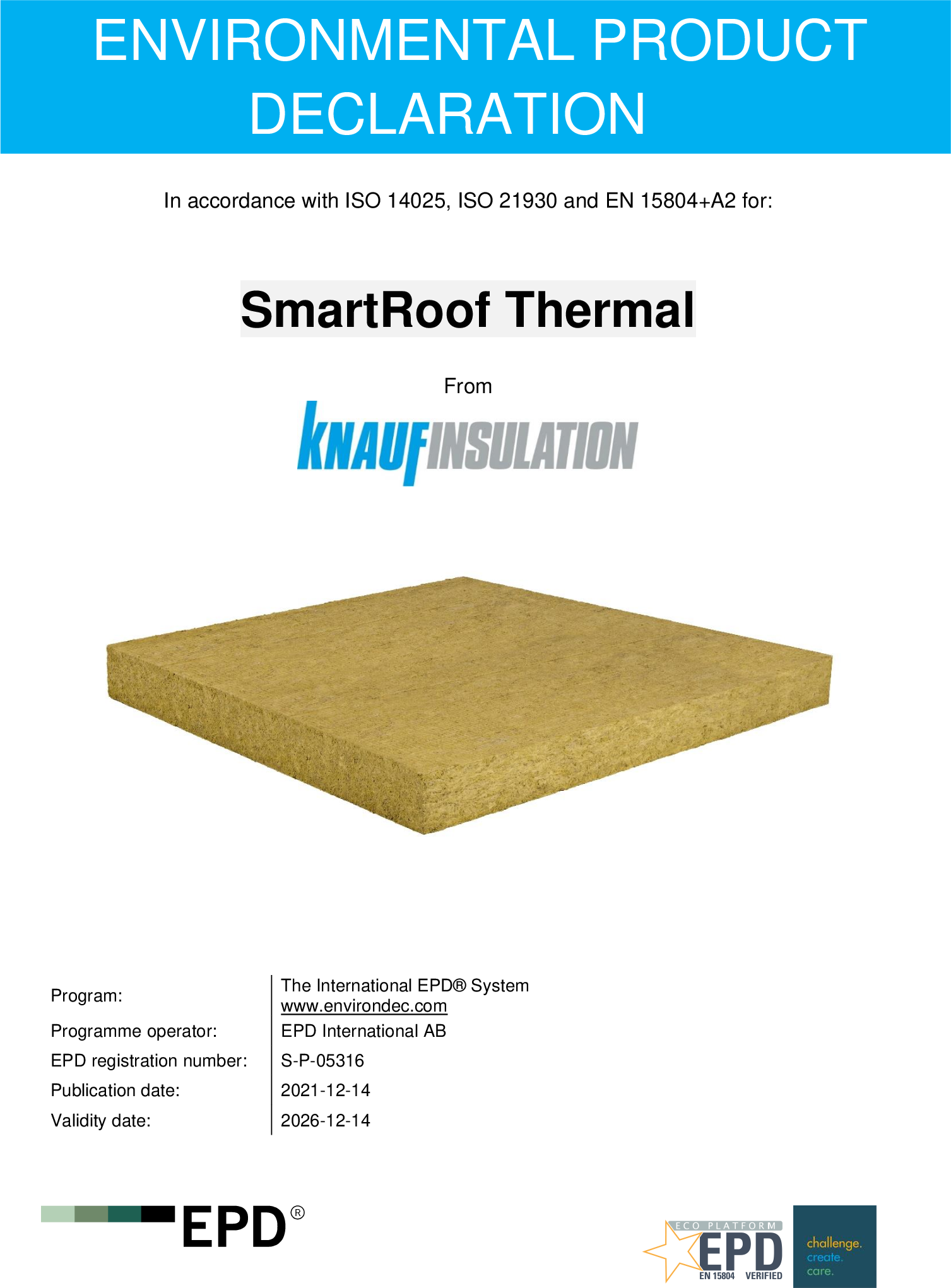 Fișă EPD Smart Roof Thermal