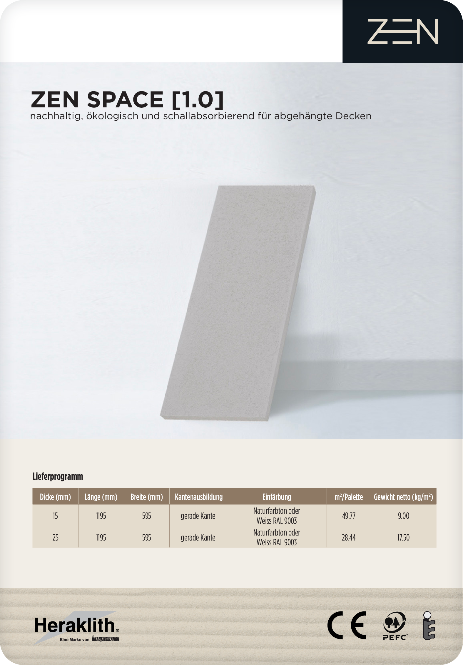 Datenblatt ZEN Space [1.0]