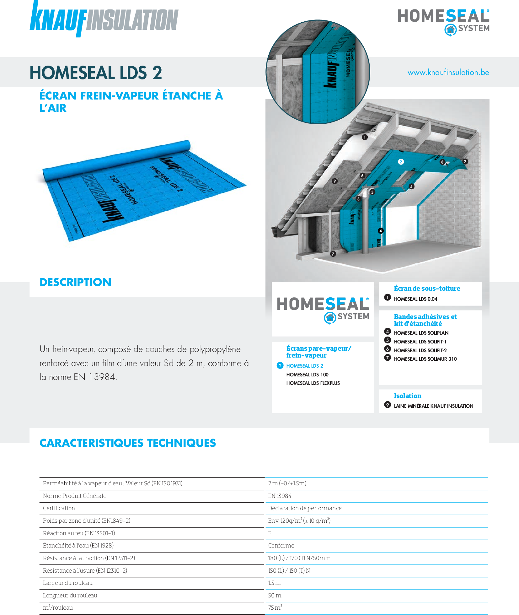 Homeseal LDS 2 - Fiche technique - Produit