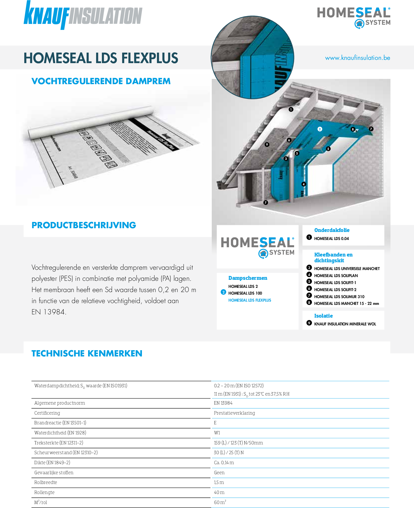 Homeseal LDS FlexPlus - Technische fiche - Product