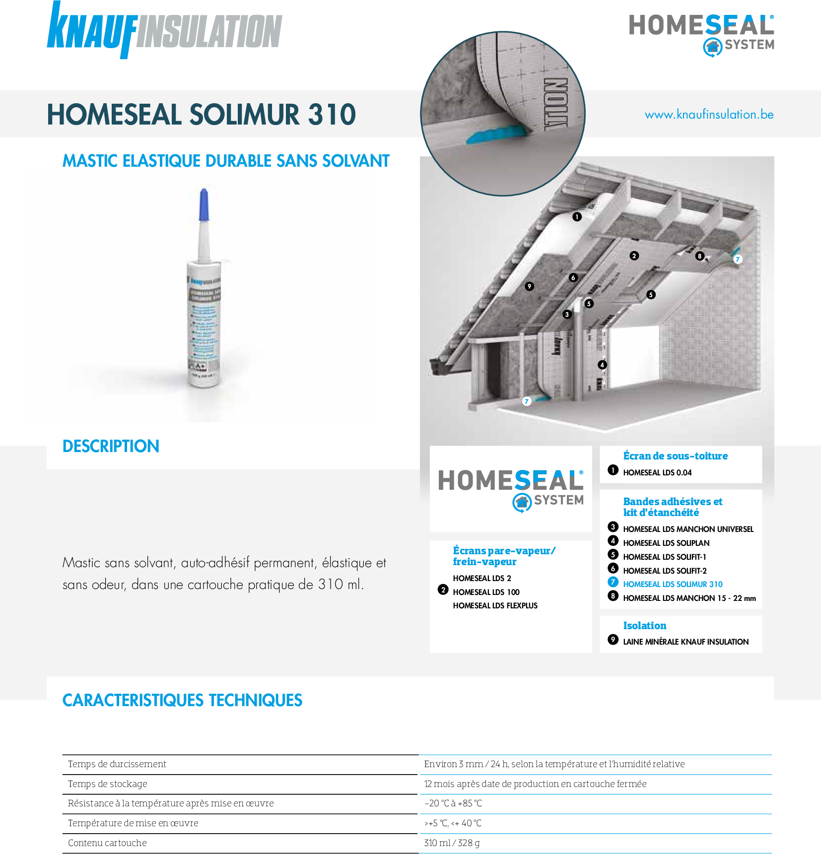 Homeseal LDS Solimur 310 - Fiche technique - Produit