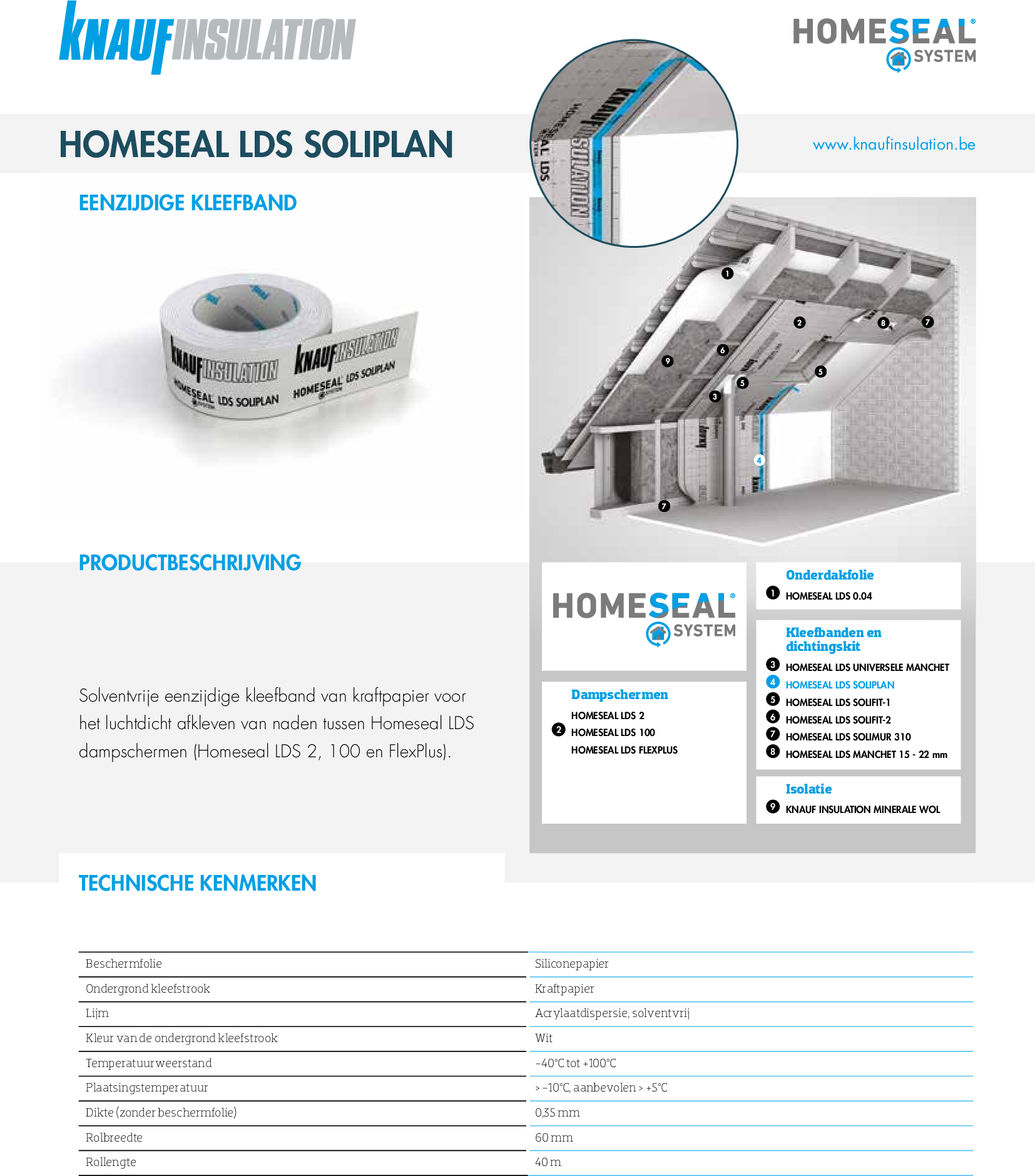 Homeseal LDS Soliplan - Technische fiche - Product
