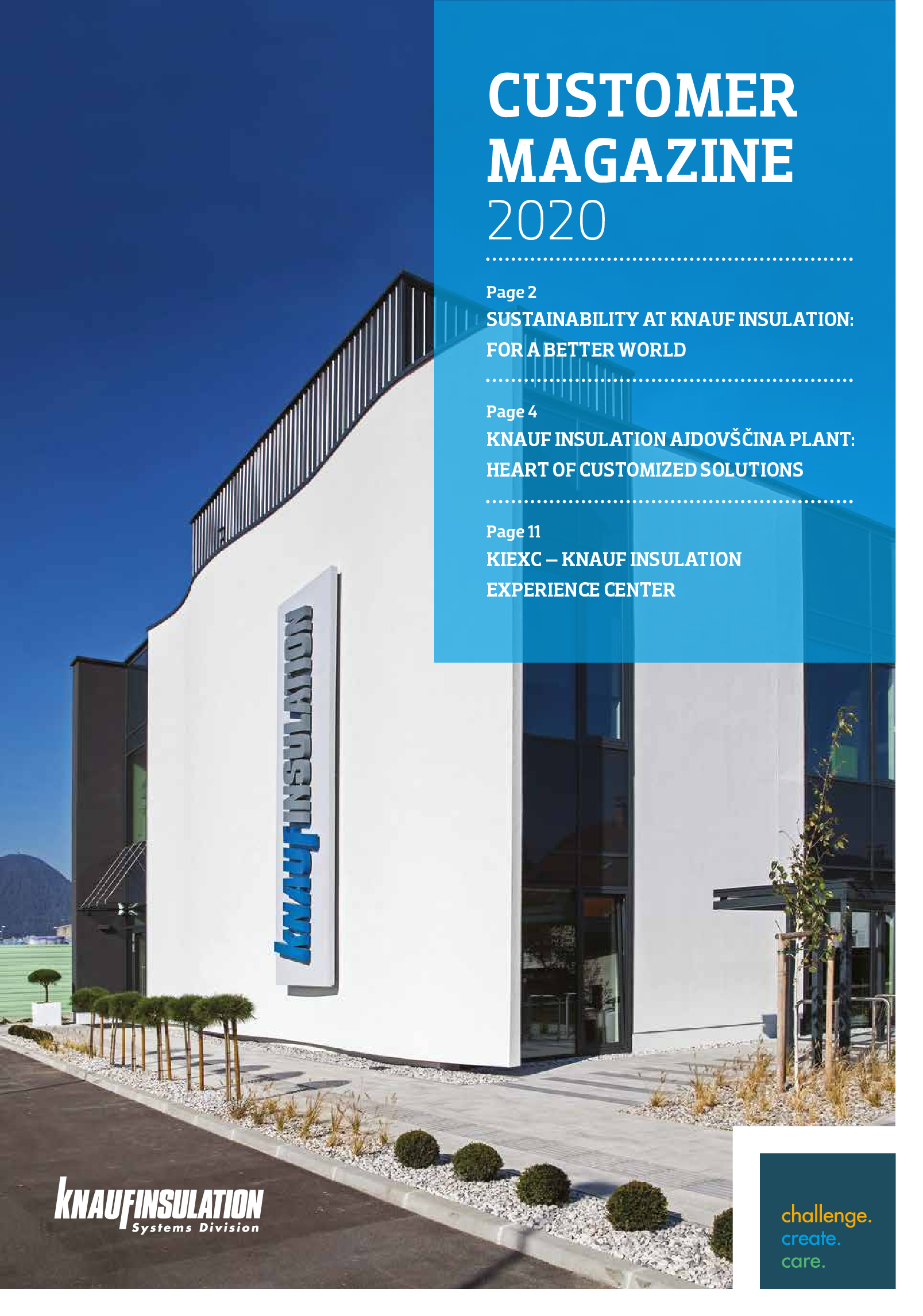 Kunden Zeitschrift_Knauf Insulation Systems Divison_2020_English