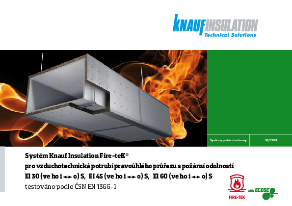 Systém Knauf Insulation Fire-teK®