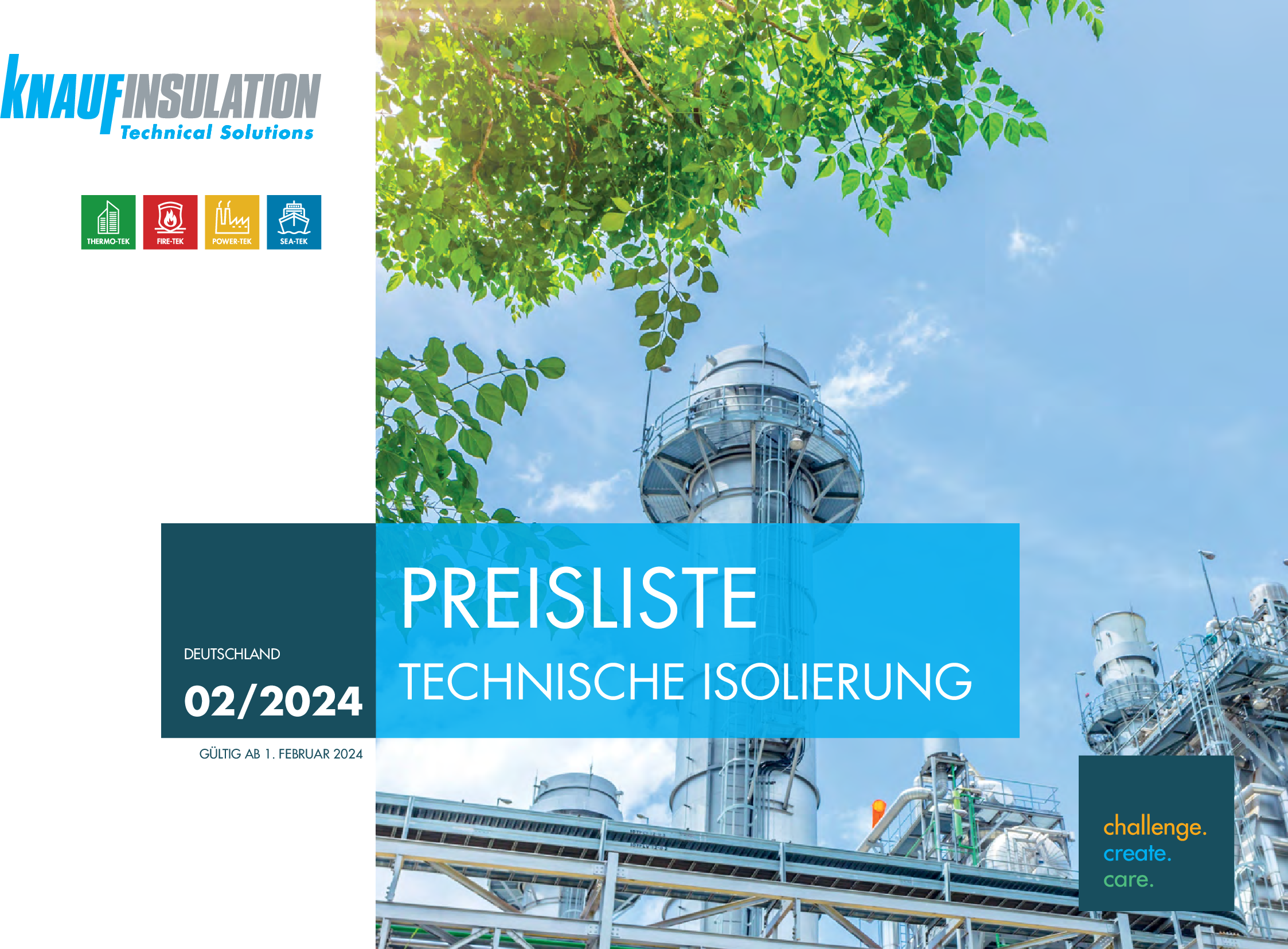 Preisliste Knauf Insulation Technische Isolierung Deutschland April 2023