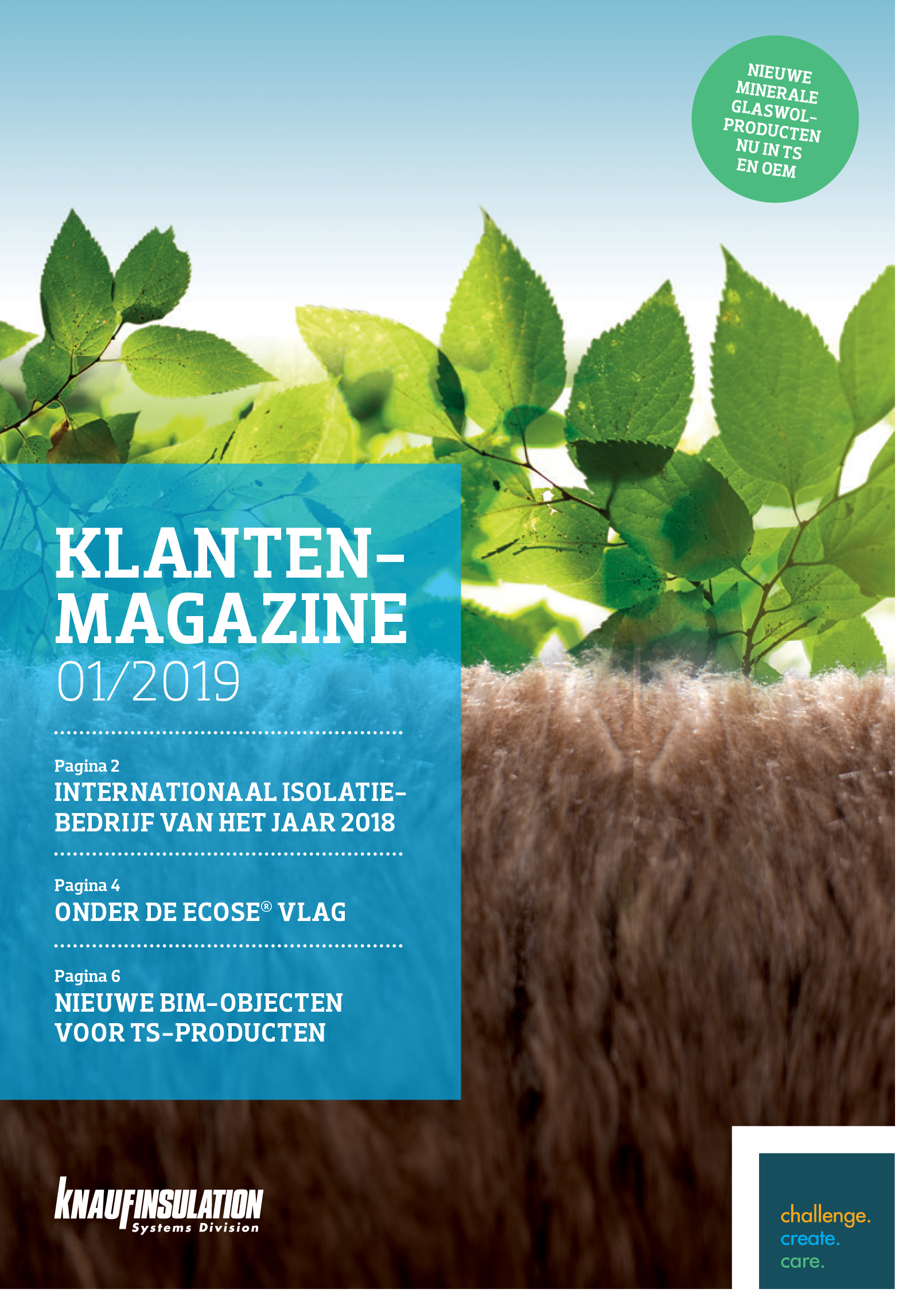 Klantenmagazine_Knauf Insulation Systems Division 01/2019
