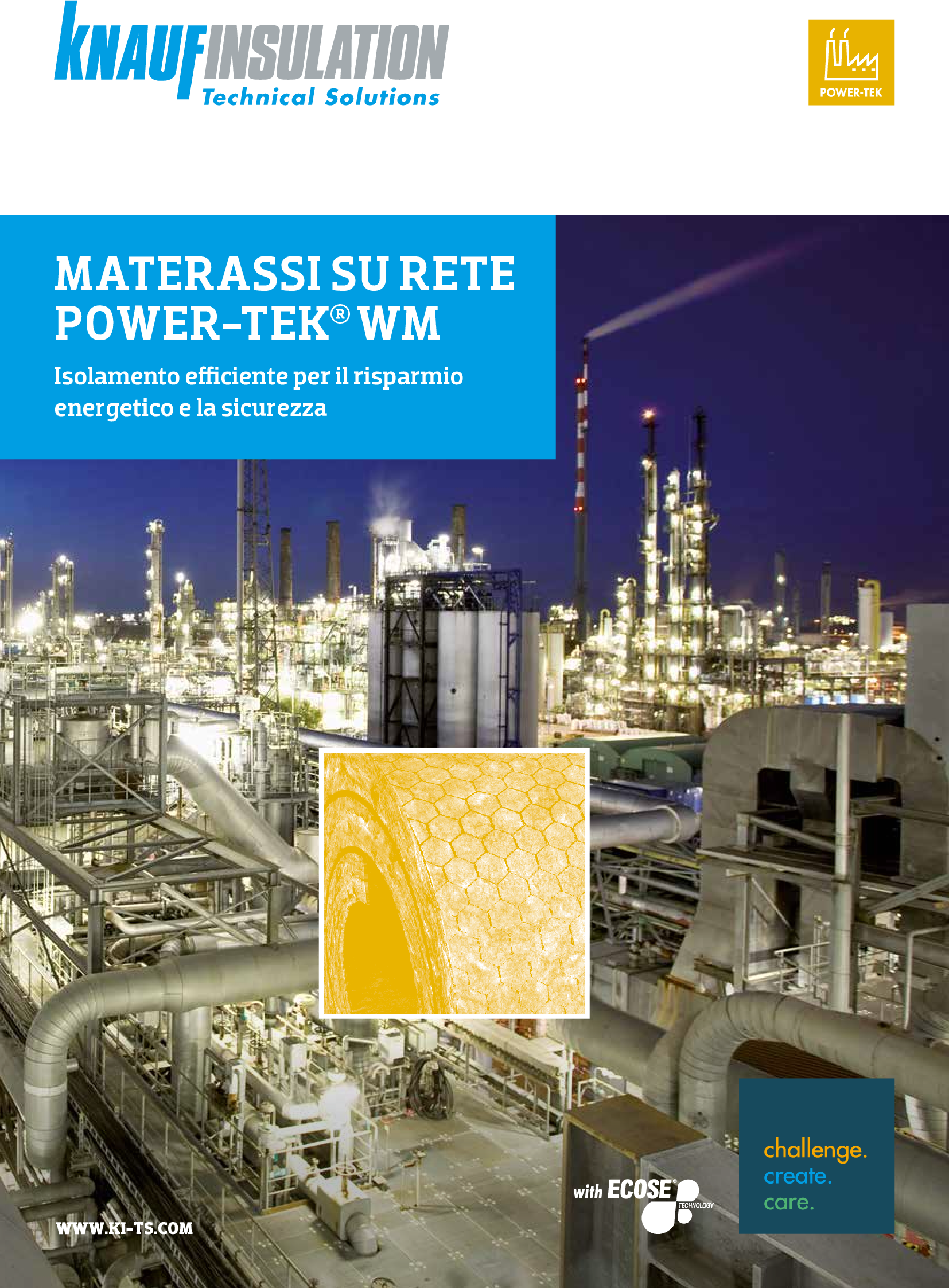Materassi su rete Power-teK® WM Isolamento efficiente per il risparmio energetico e la sicurezza