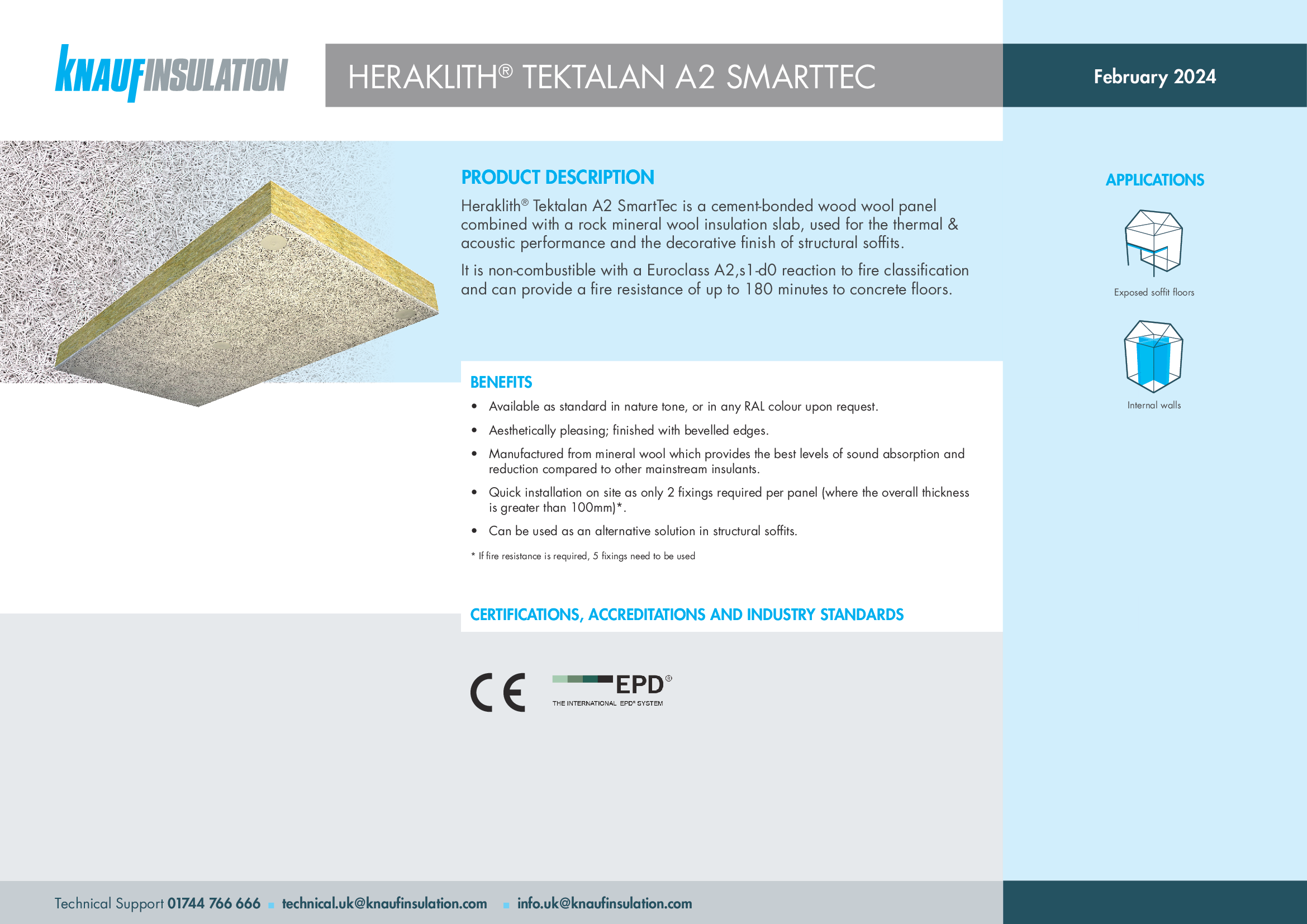 Heraklith® Tektalan A2 SmartTec - Product Datasheet