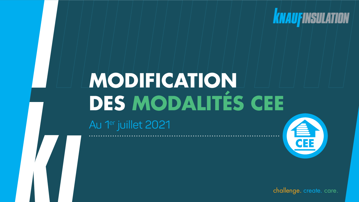 Modifications modalités CEE 1er Juillet 2021