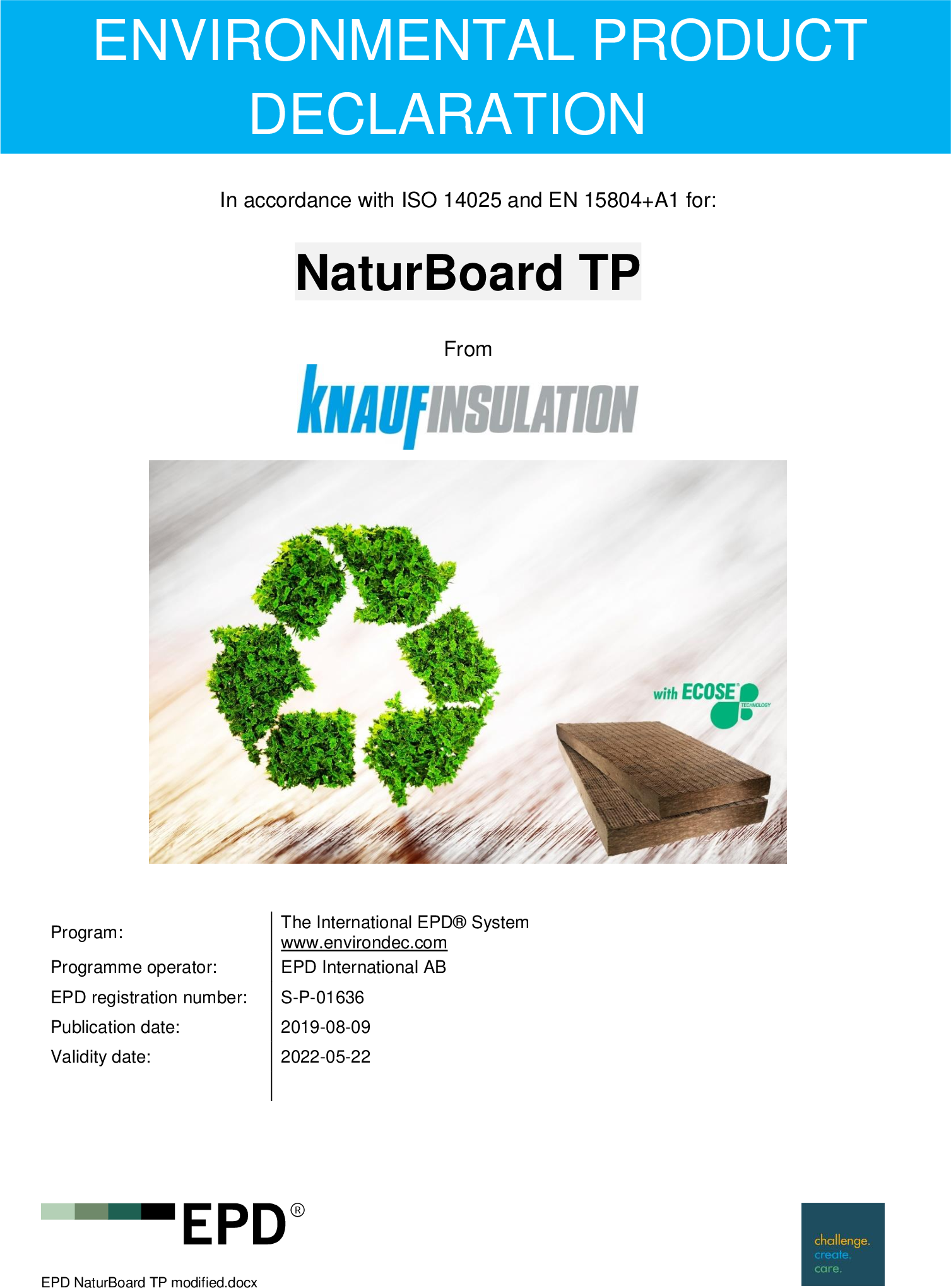EPD - NaturBoard TP