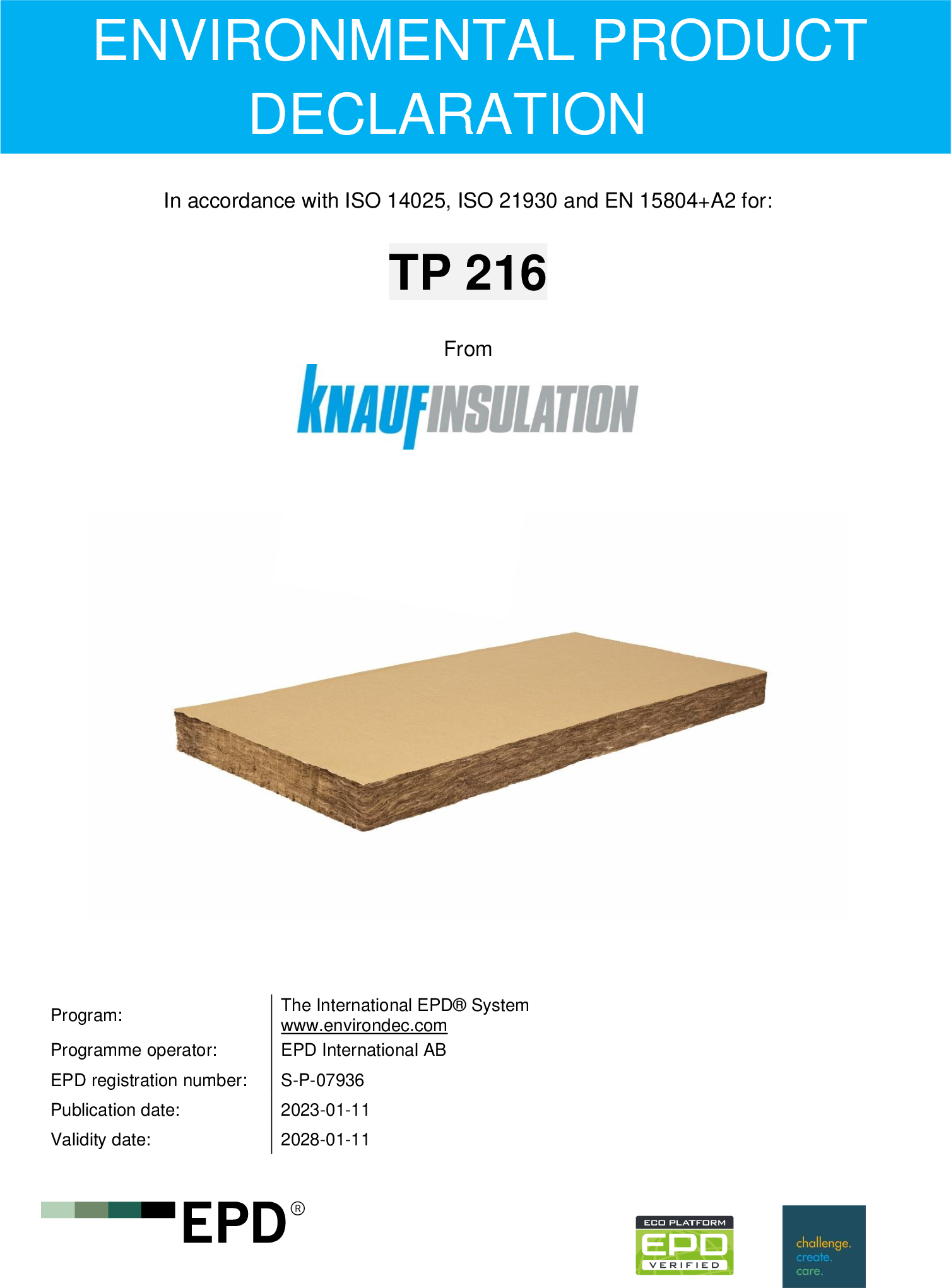 EPD Panel Kraft (tp216)