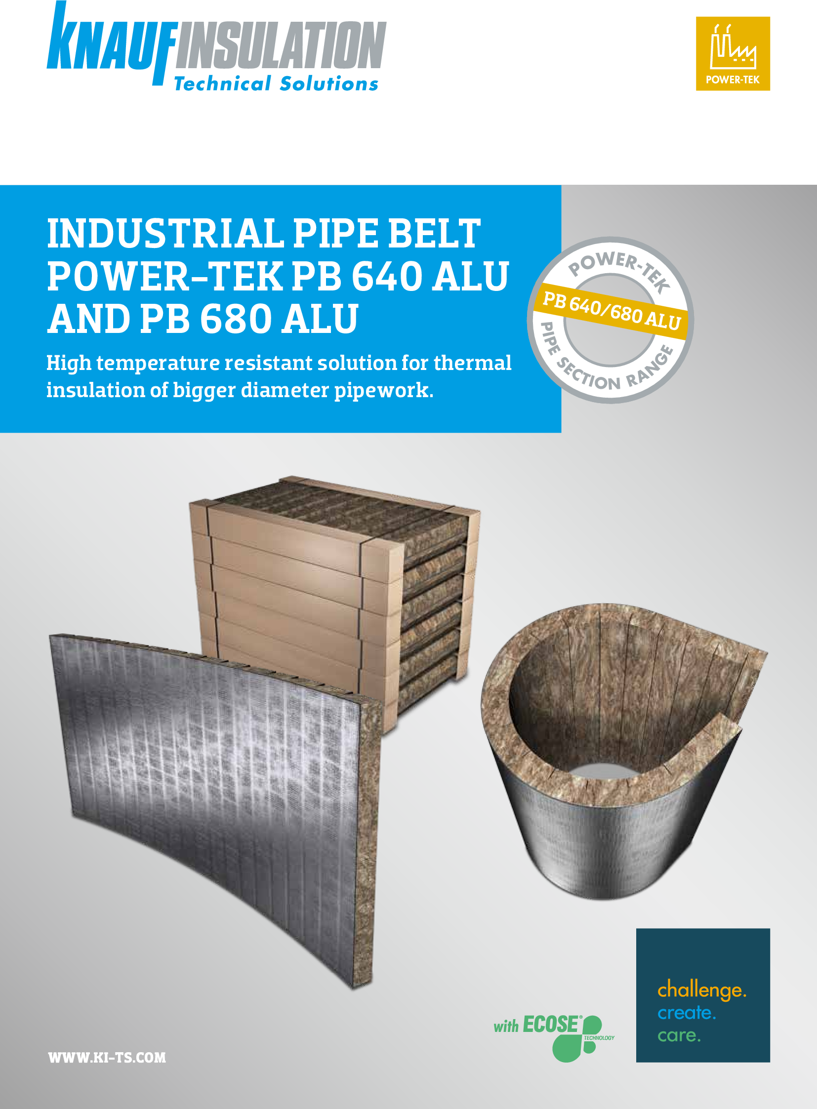Industrial pipe belt Power-teK® PB 640 ALU and PB 680 ALU_brochure