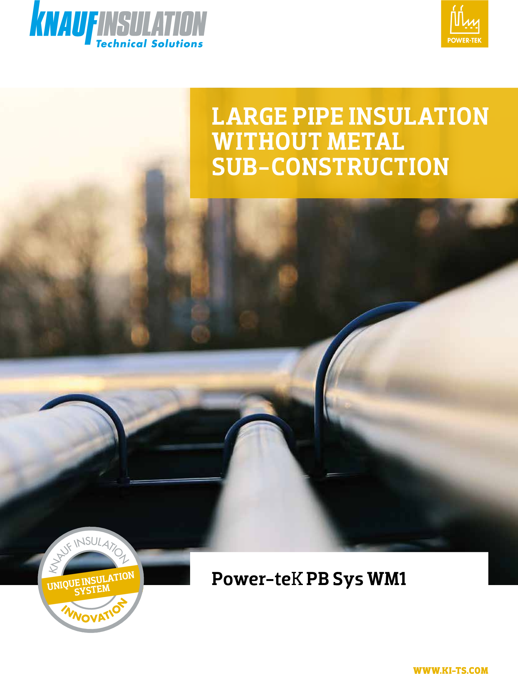 Power-teK® PB Sys WM1 Large pipe insulation without metal sub construction_ brochure