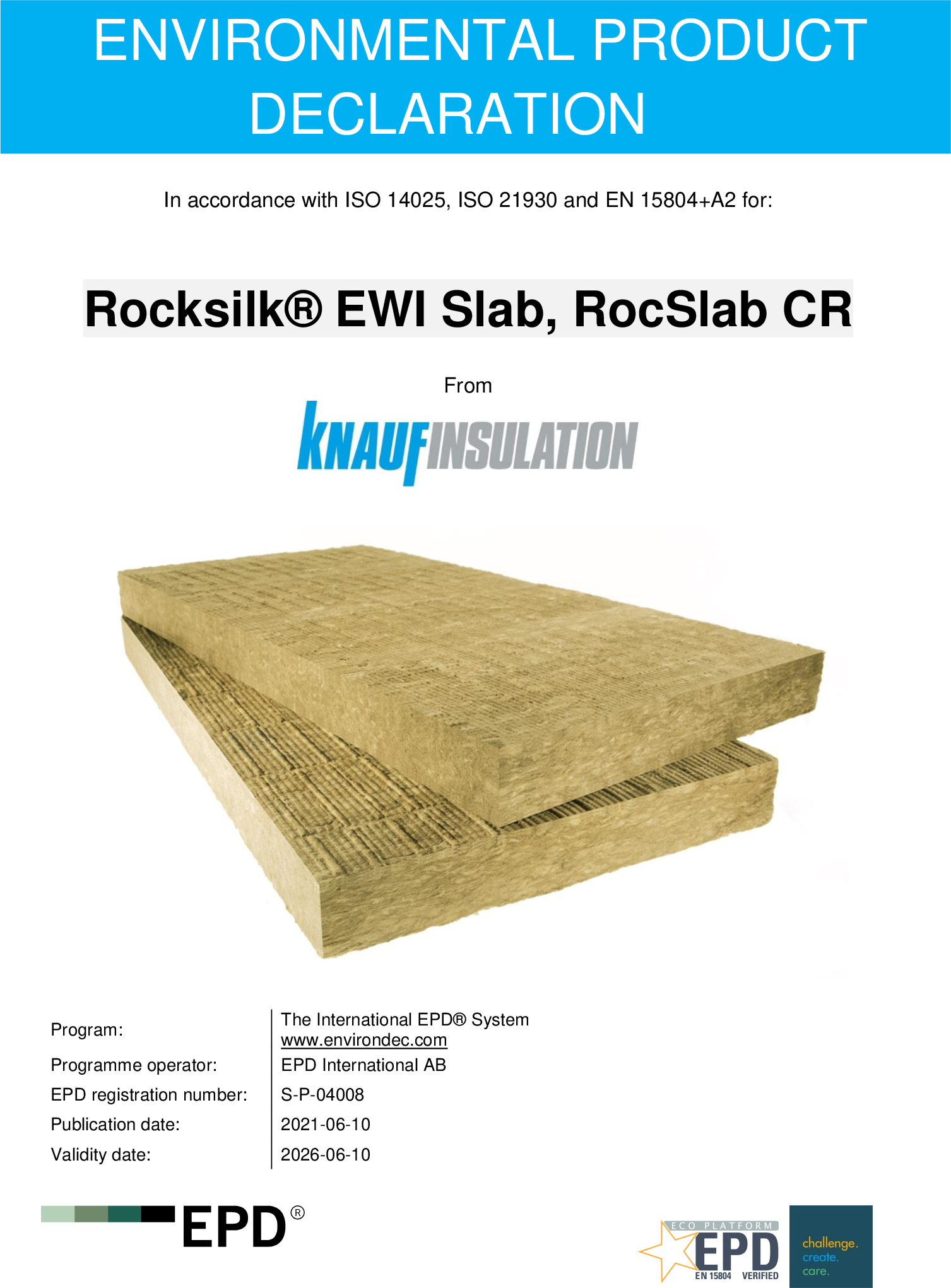 Rocksilk® EWI Slab, RocSlab CR