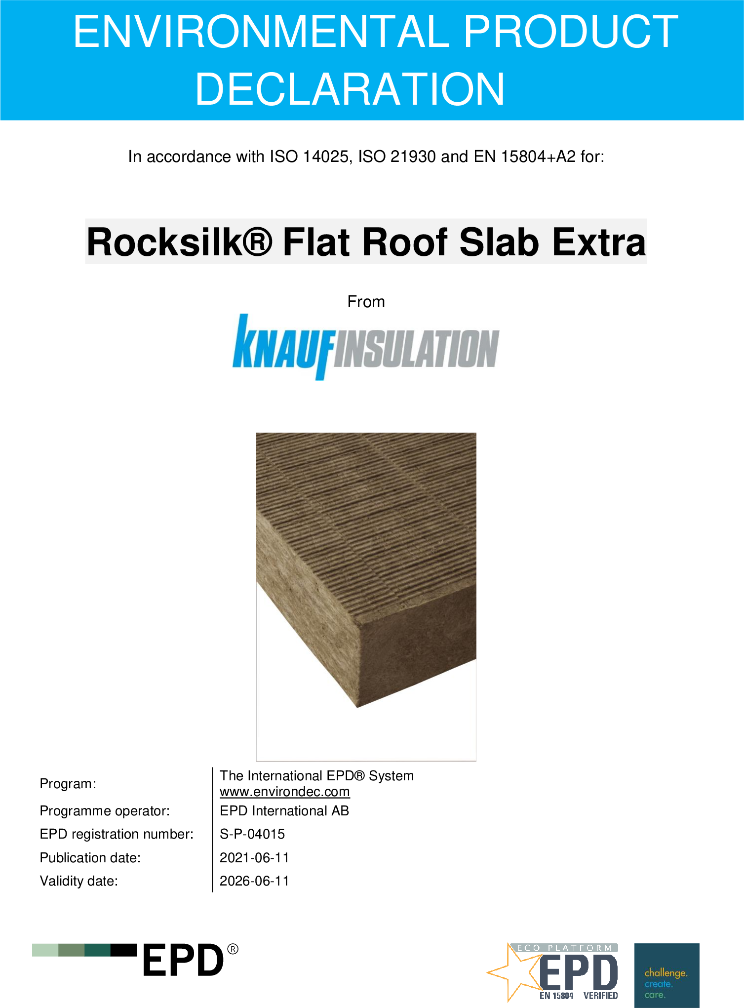 Rocksilk Flat Roof Slab Extra