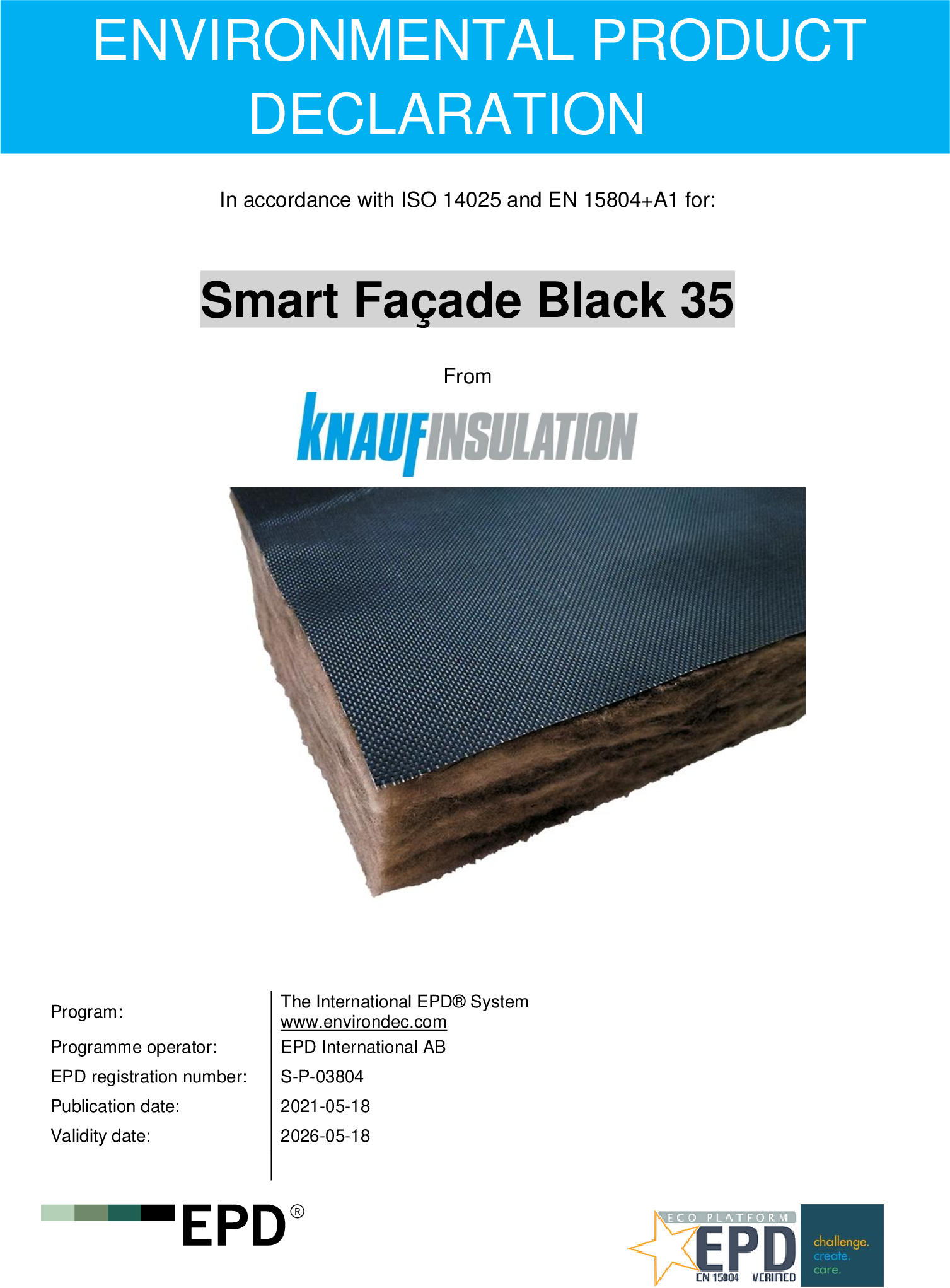 EPD Smart Facade Black 35