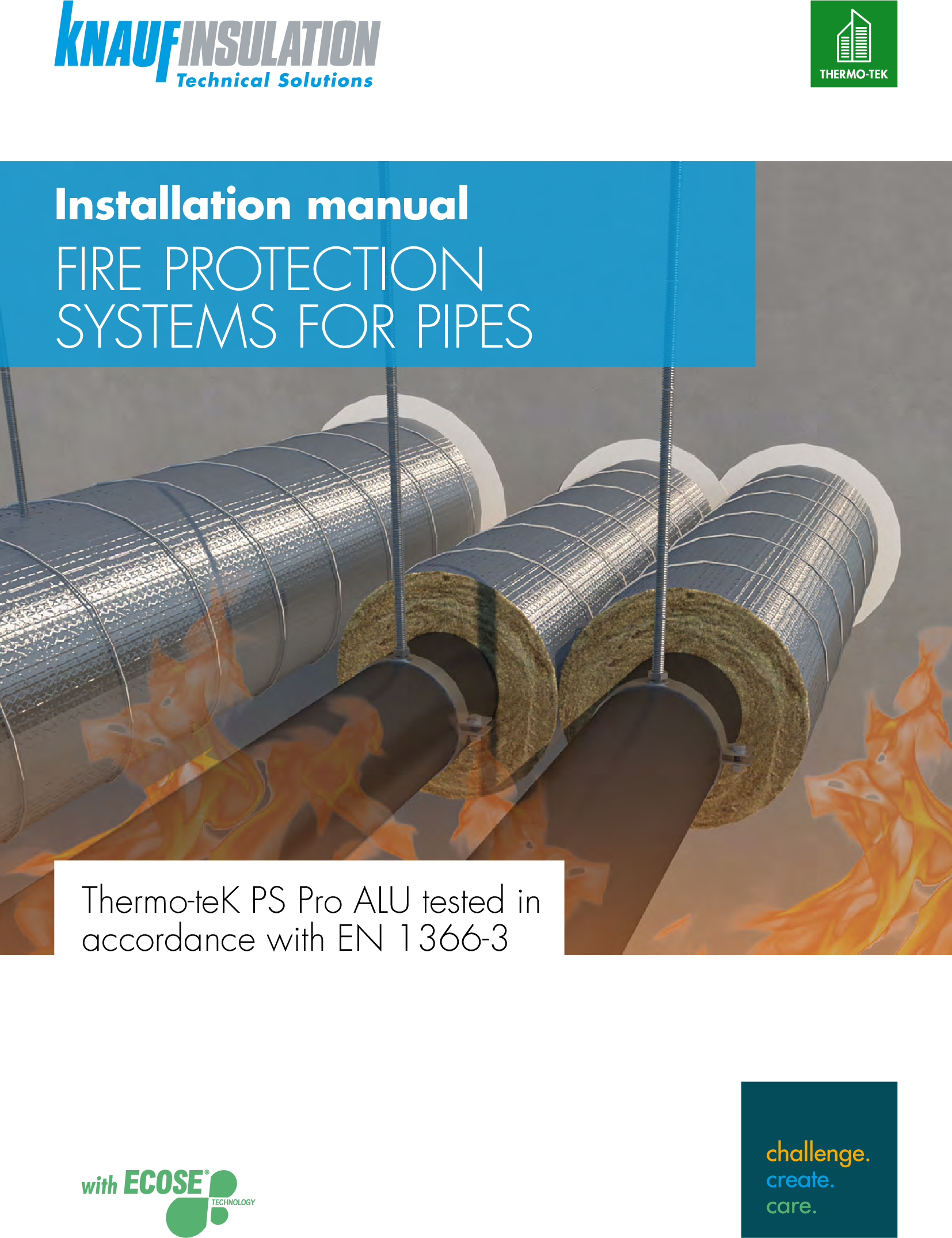 Fire systems_ Pipe insulation Thermo-teK PS Pro ALU_ notes on installations_ manual